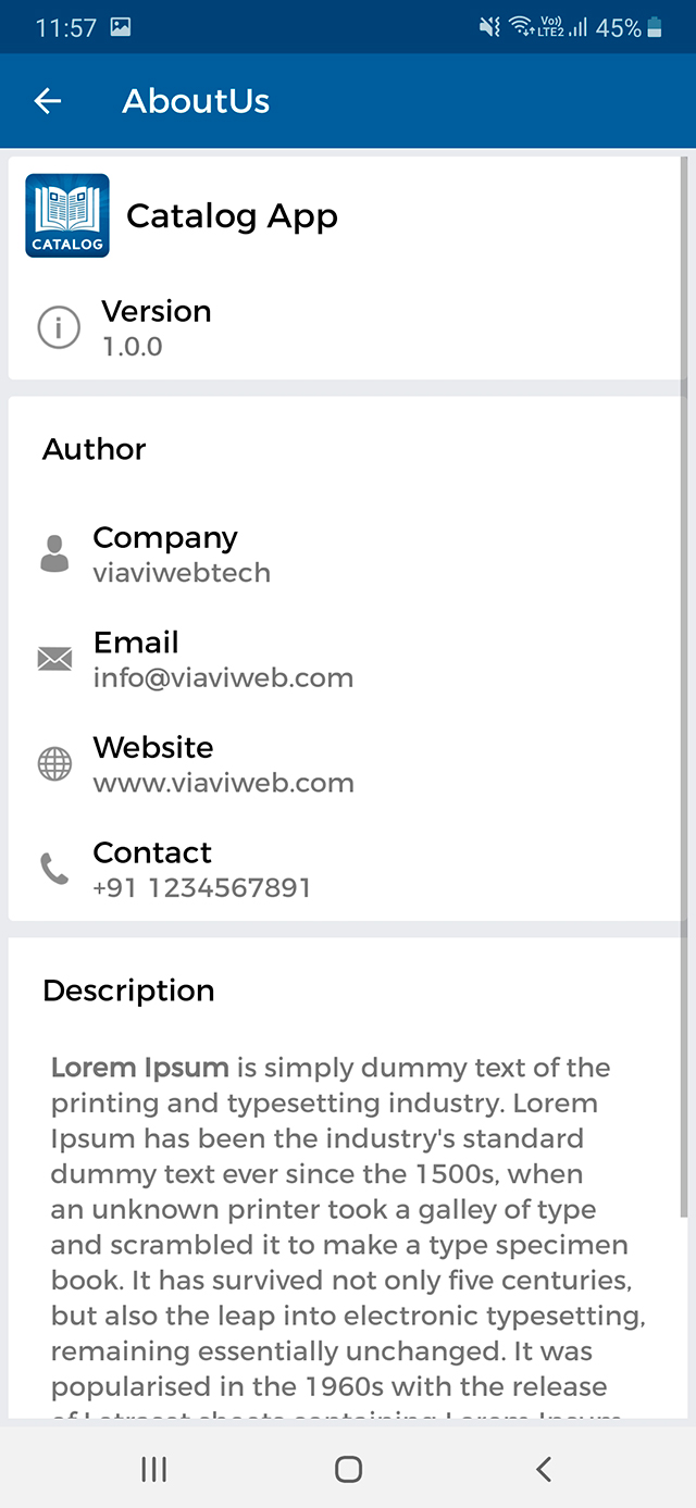 Android Catalog App by viaviwebtech CodeCanyon